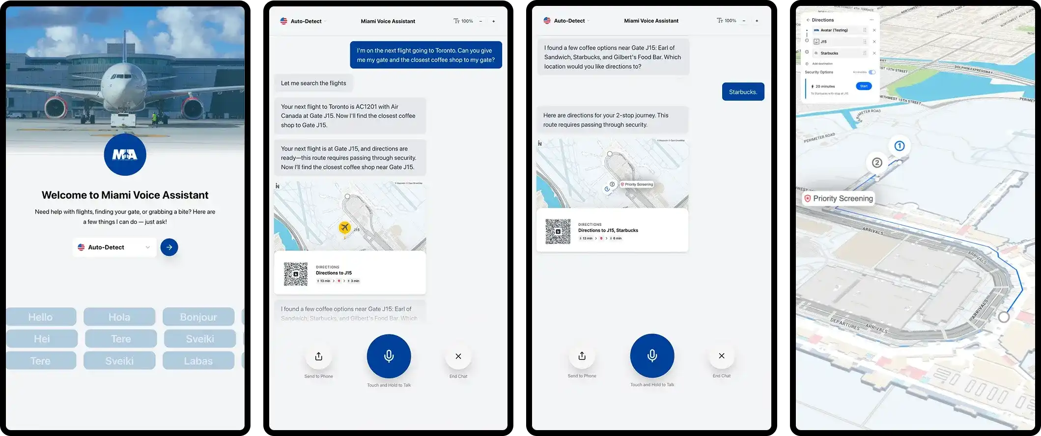AI Navigator Miami 4 screens