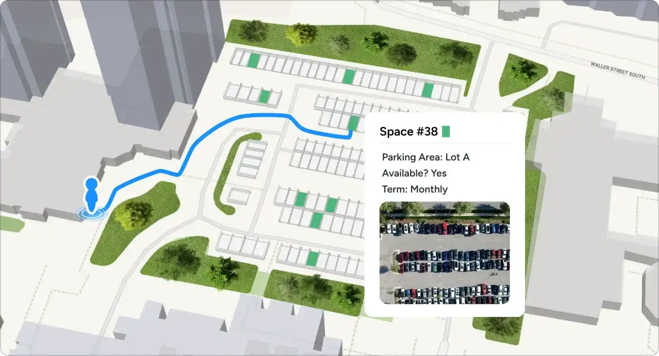 multifamily parking map example
