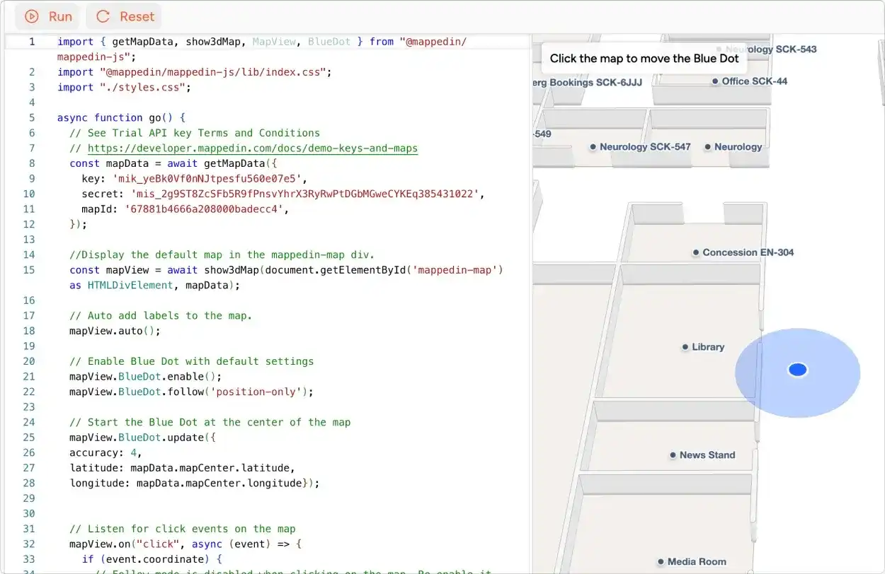 Mappedin SDK