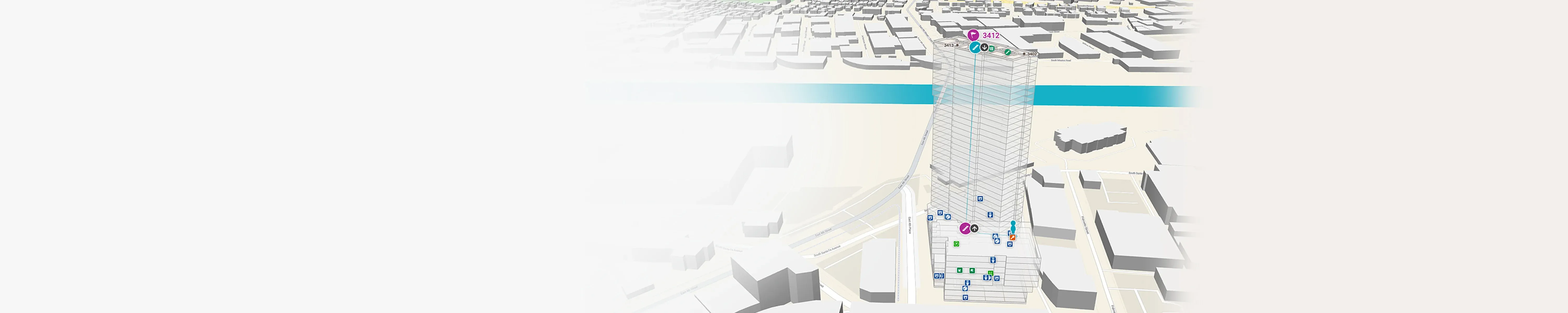 Example of Mappedin multifamily map
