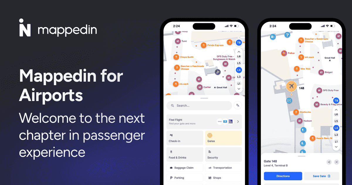 Mappedin For Airports - Welcome to the next chapter in passenger experience