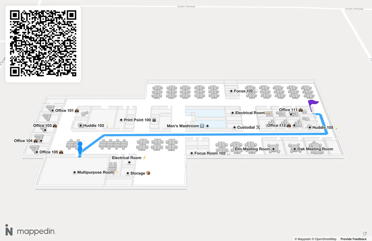 QR Code to Mappedin Viewer Example