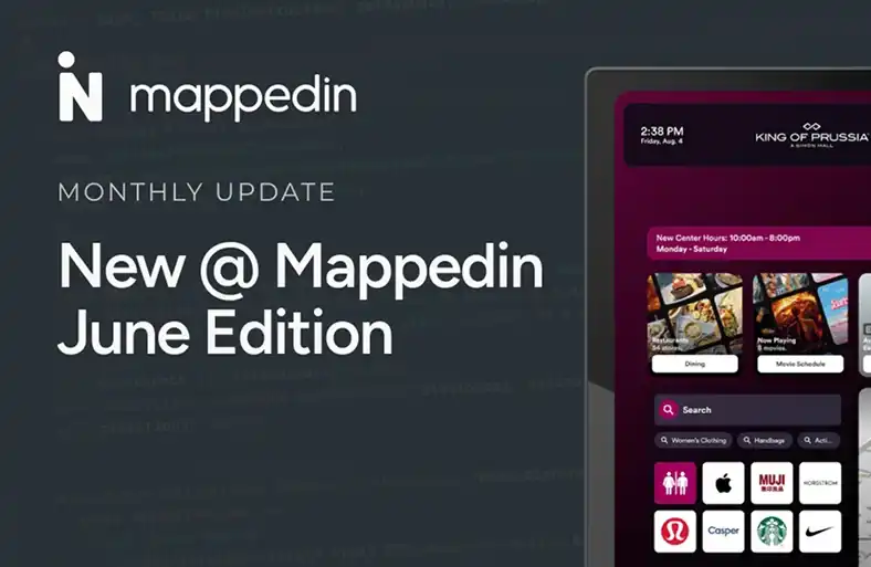 New @ Mappedin: June Edition title card