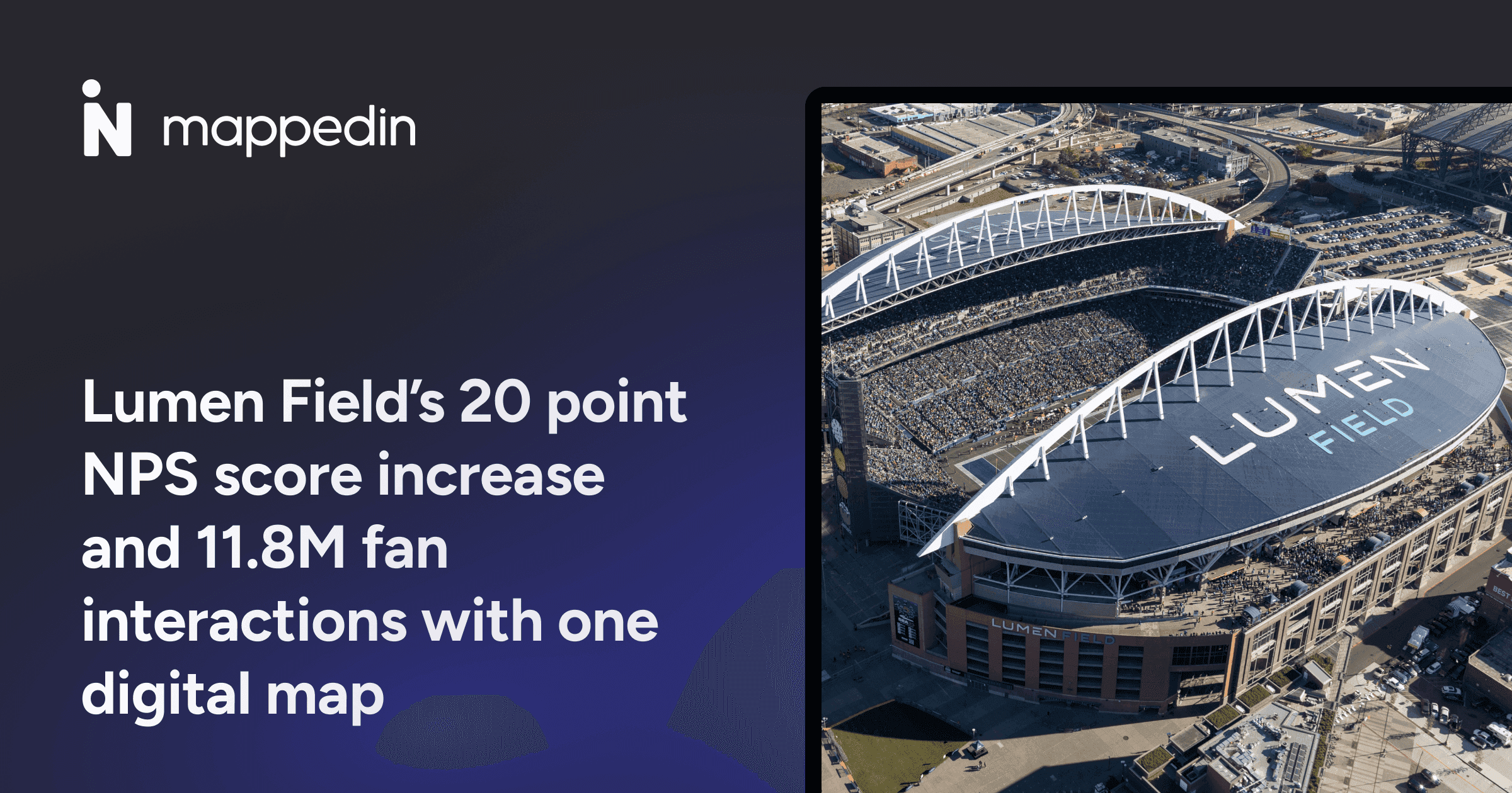 Lumen Field’s 20 point NPS score increase and 11.8M fan interactions with one digital map