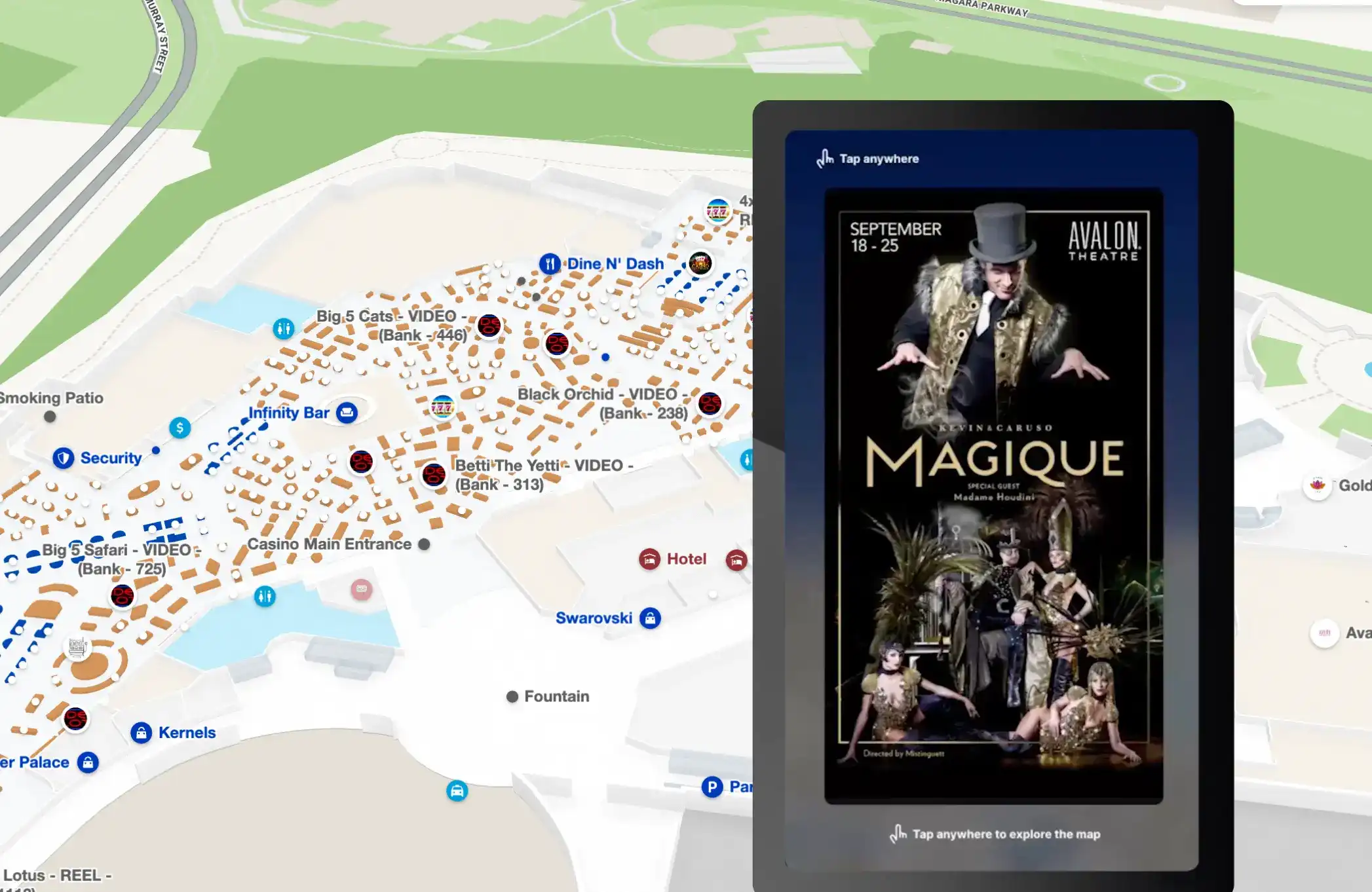 Mappedin Casinos & Resorts Map Example