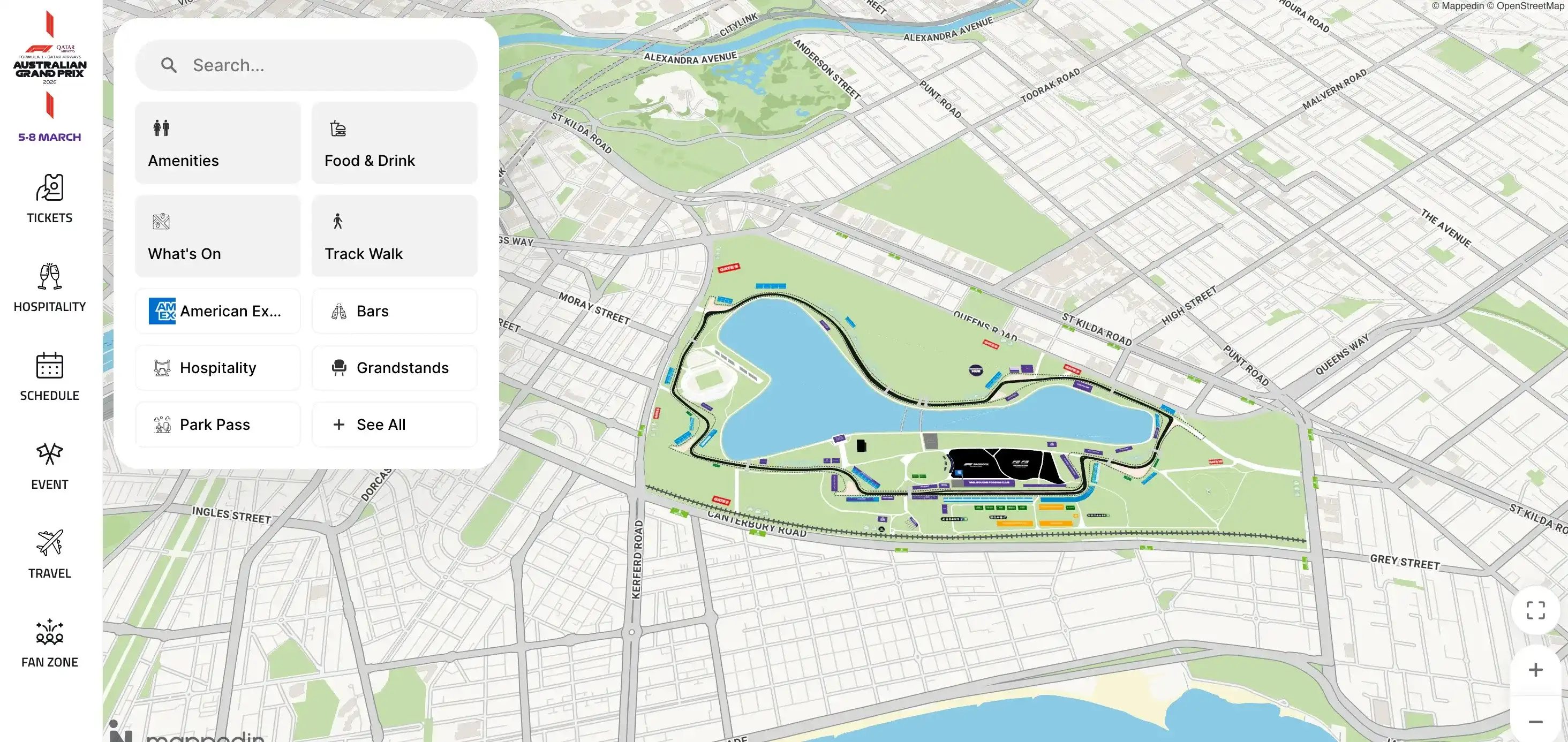 Austrialian Grand Prix circuit map