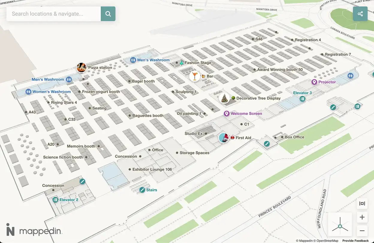 Tradeshow map example