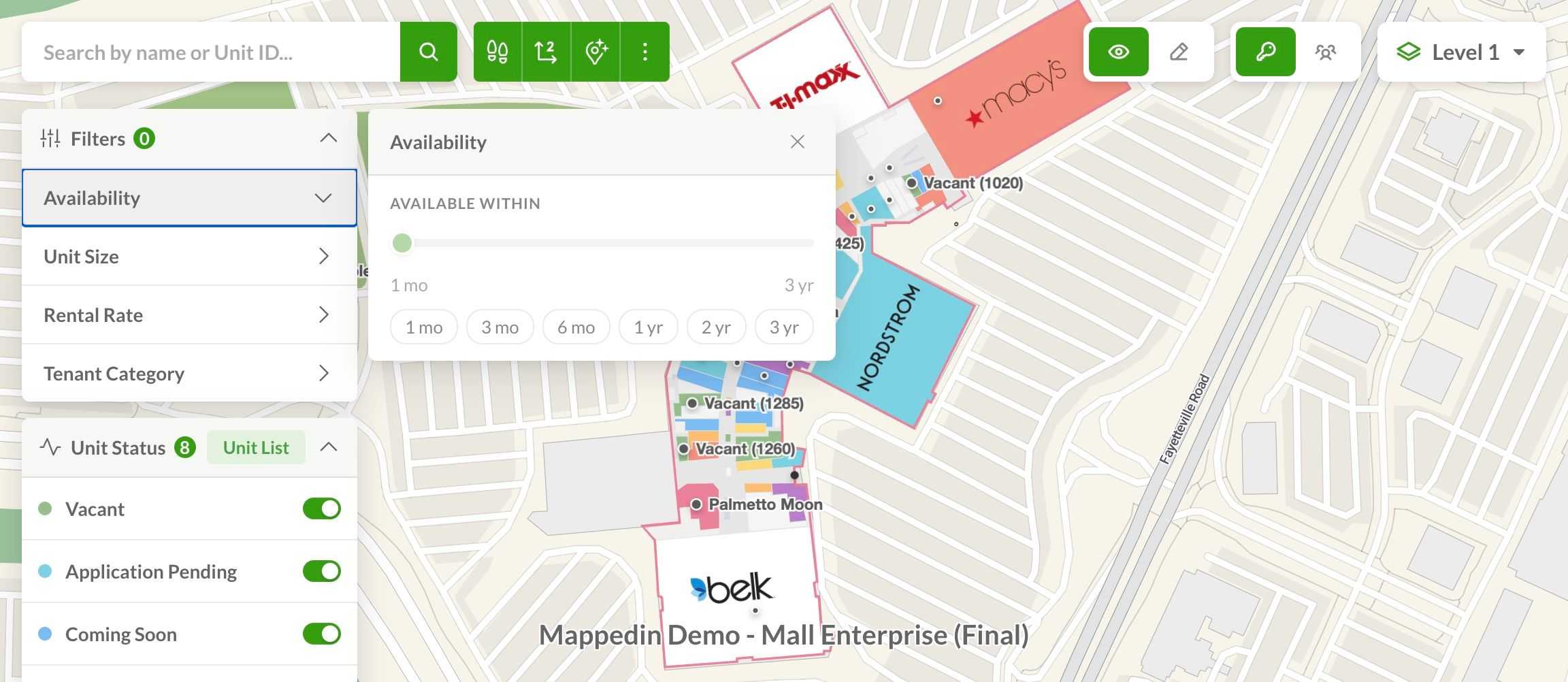 Leasing software for mixed use and retail real estate