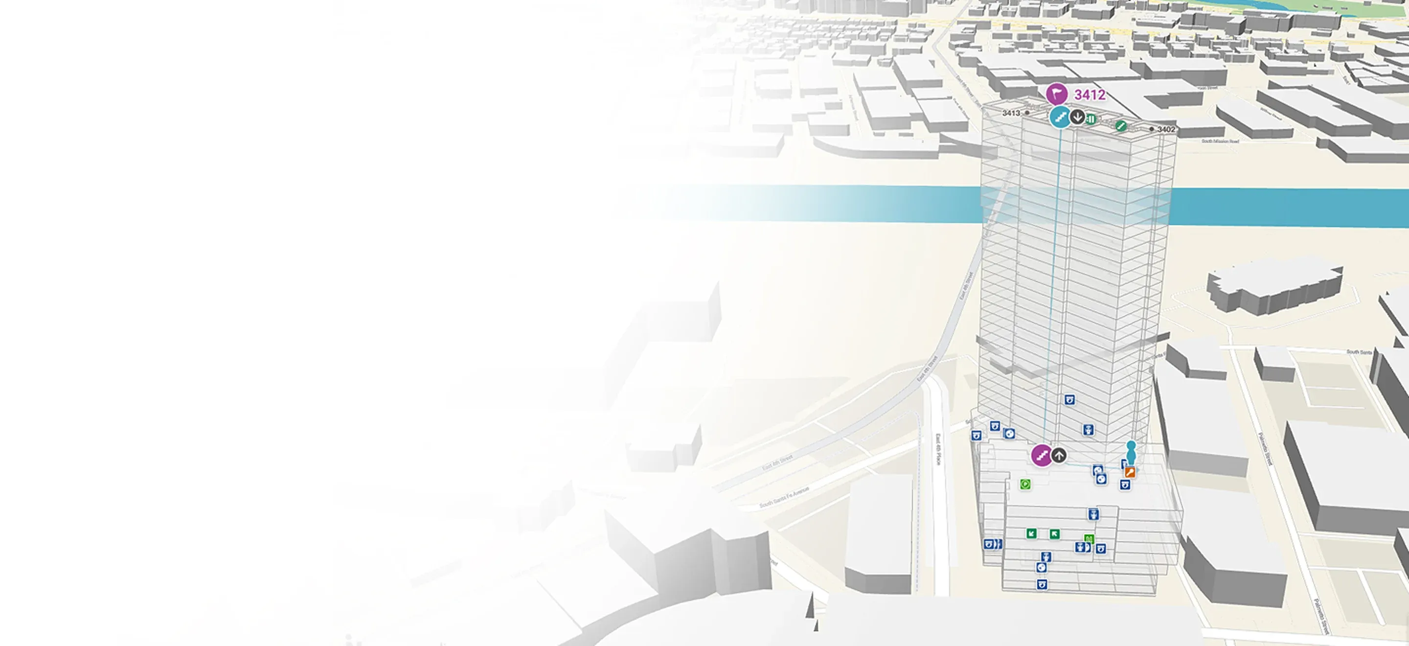 Example of Mappedin multifamily map