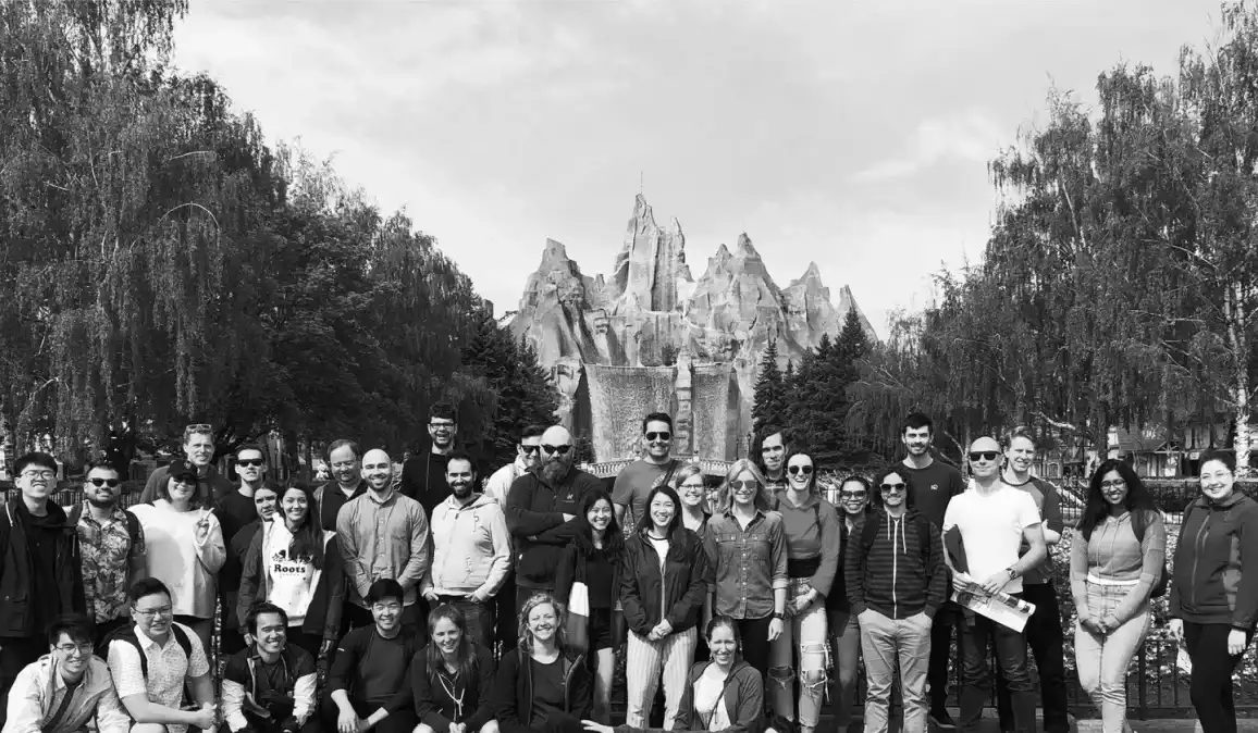 Mappedin Employees Group Photo at Canada's Wonderland