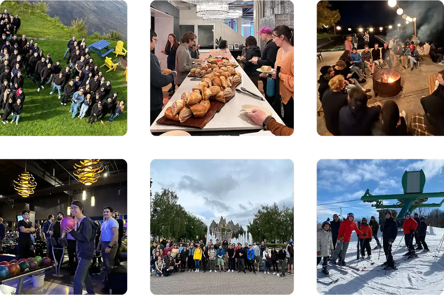 A collage of Mappedin Venues