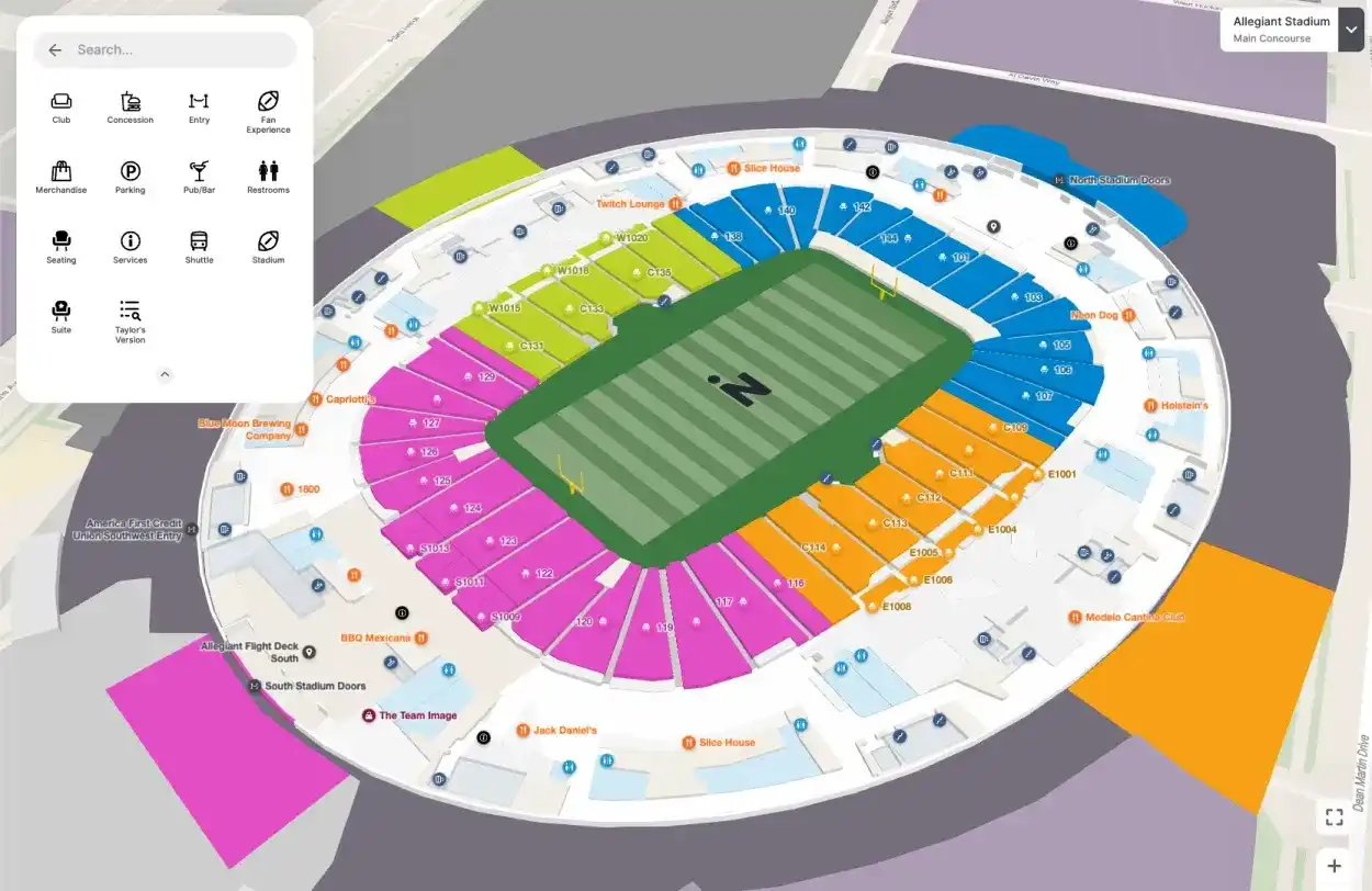 Digital map displayed on laptop