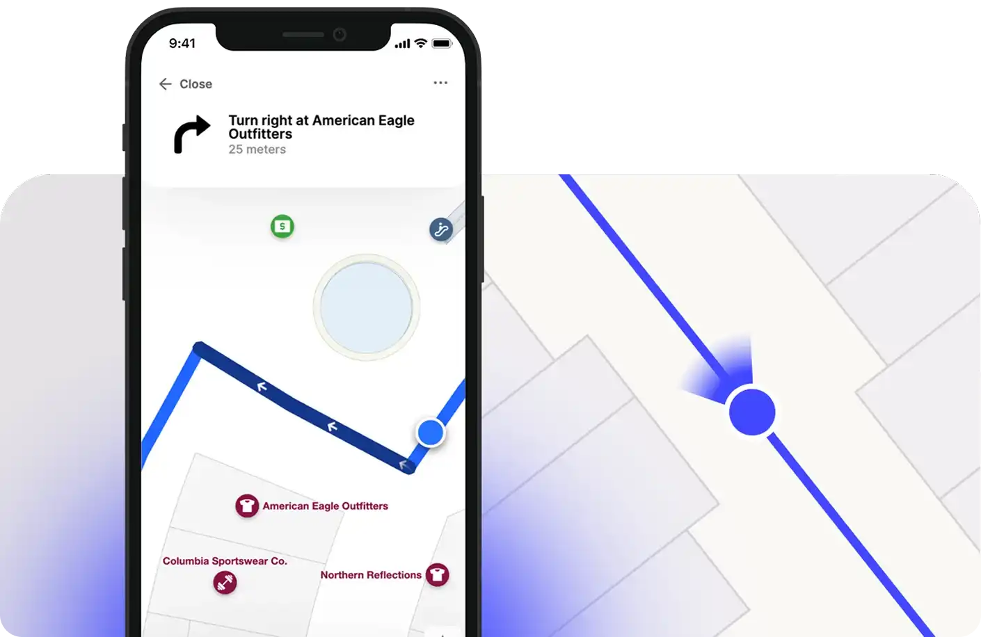 Blue dot example