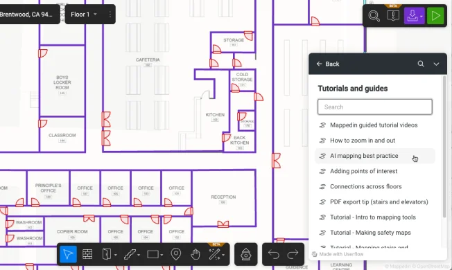 Mappedin helpful resources example