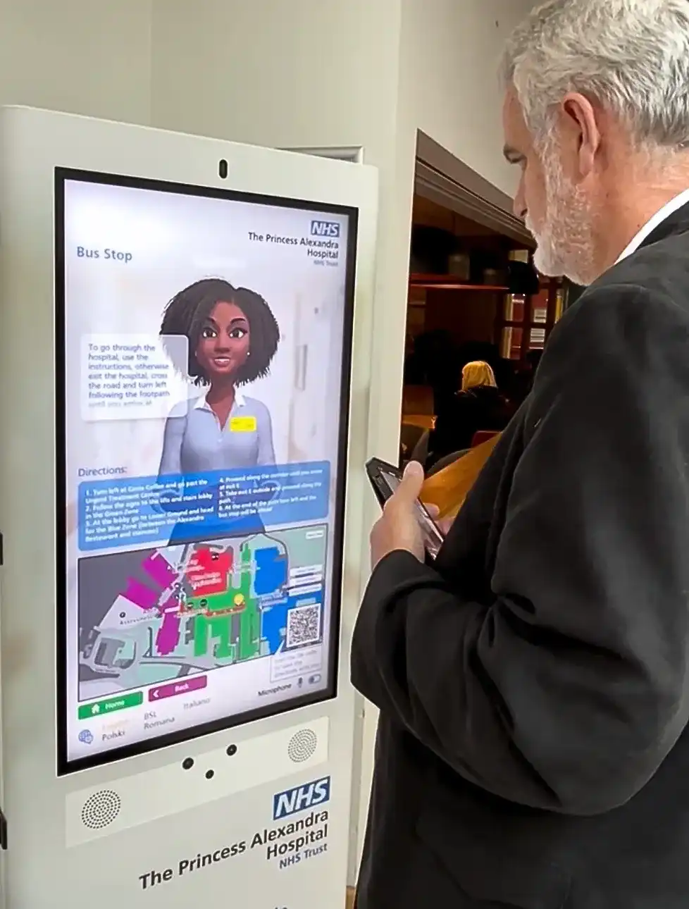 PRSONAS iHealthAssist kiosk at Princess Alexandra Hospital
