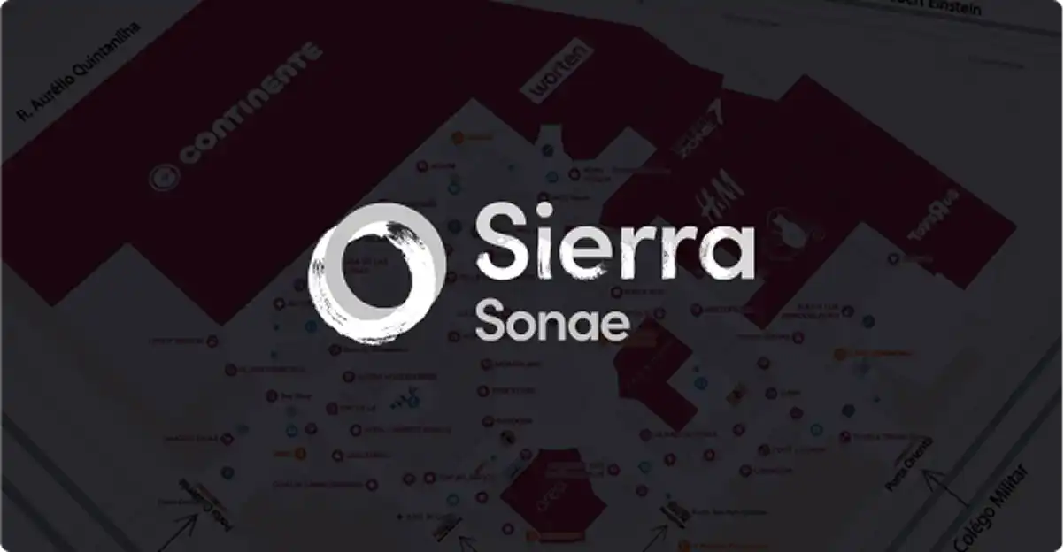 Sierra Sonae logo and map