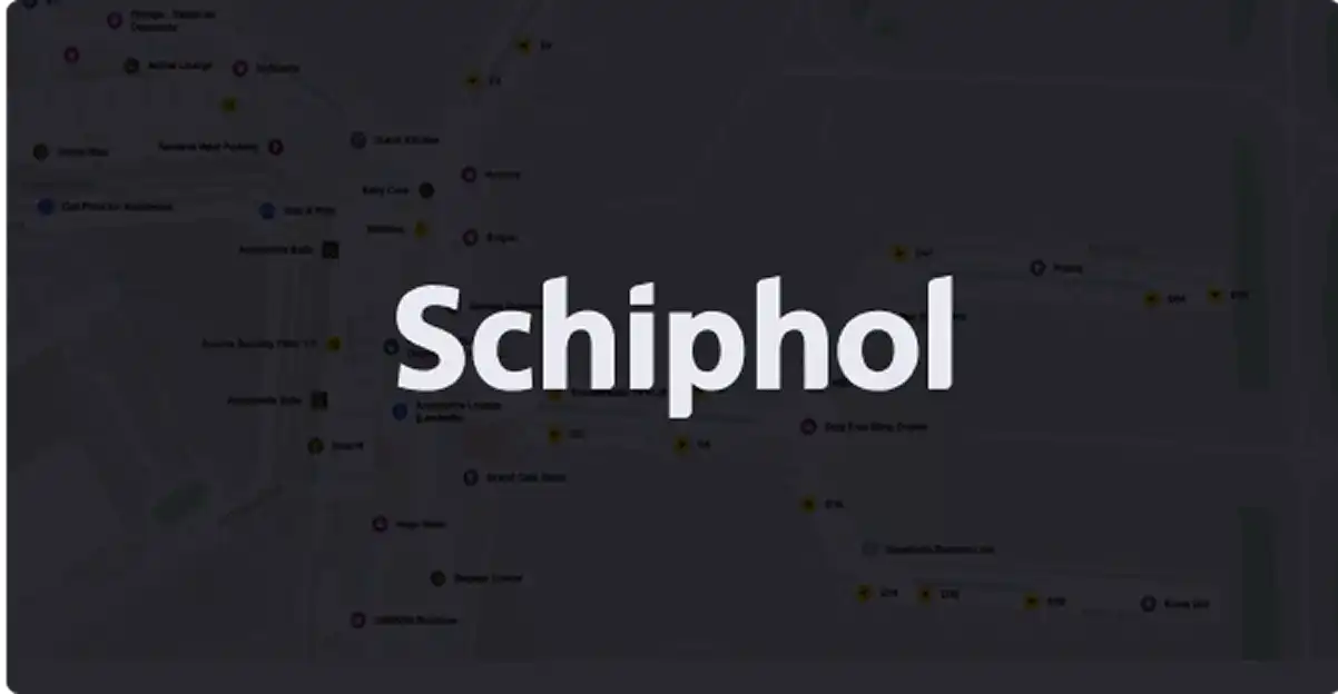 Schiphol logo and map