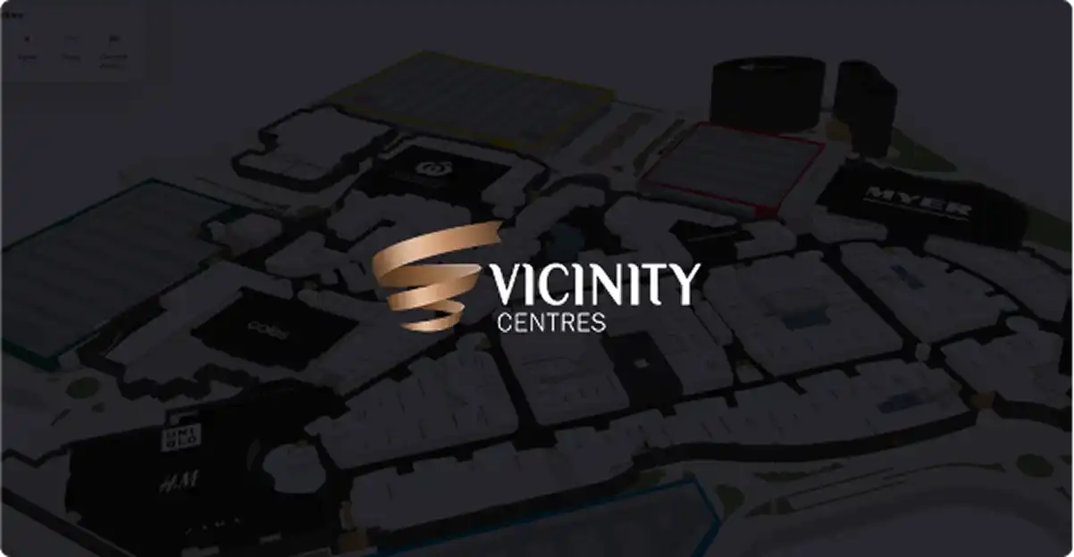 Vicinity Centers logo and map